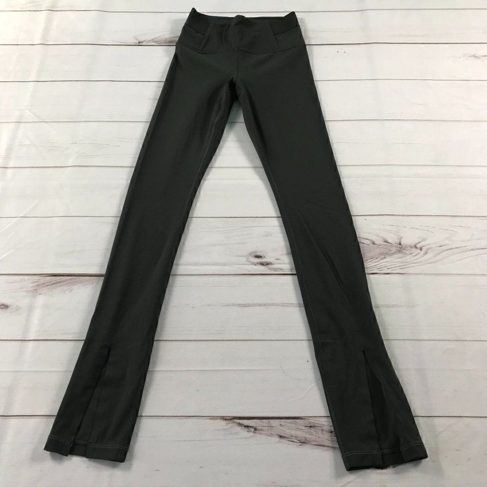 Athleta Women Dark Gray Aura Split Workout Pants XXS